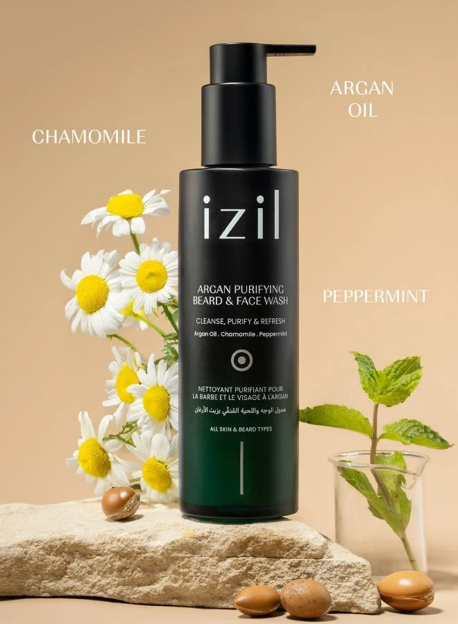 IZIL  Argan Purifying Beard & Face Wash for Men | Best Price UAE